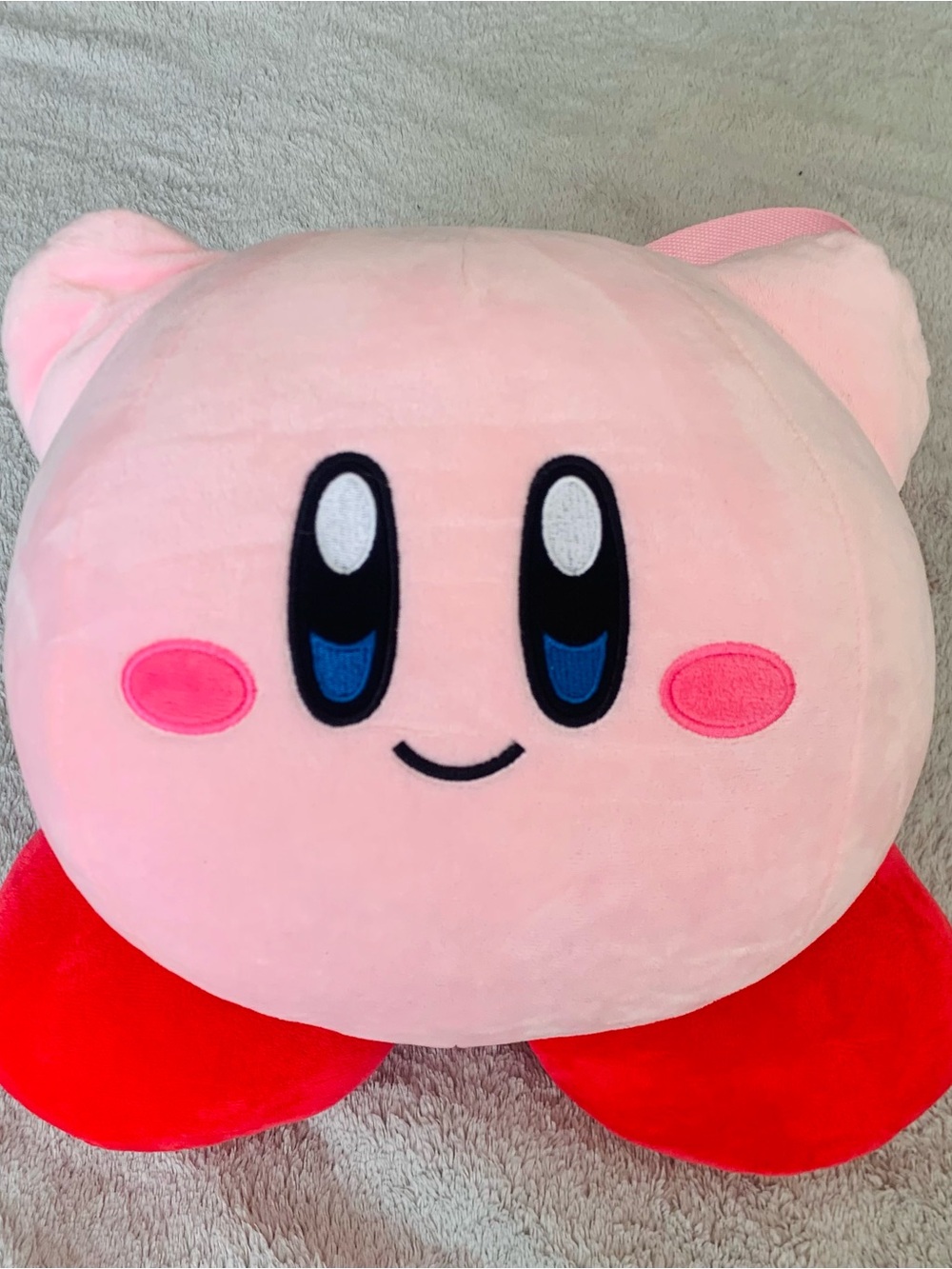 Kirby Backpack 12in Large Pink Gamer Nintendo